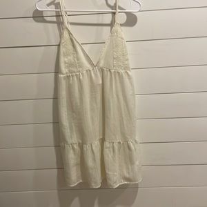 White mini sundress